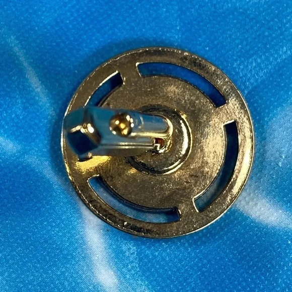 Crete  Coin Silver and Gold Tone Cuff Links Cufflinks - Vintage - Picture 11 of 14